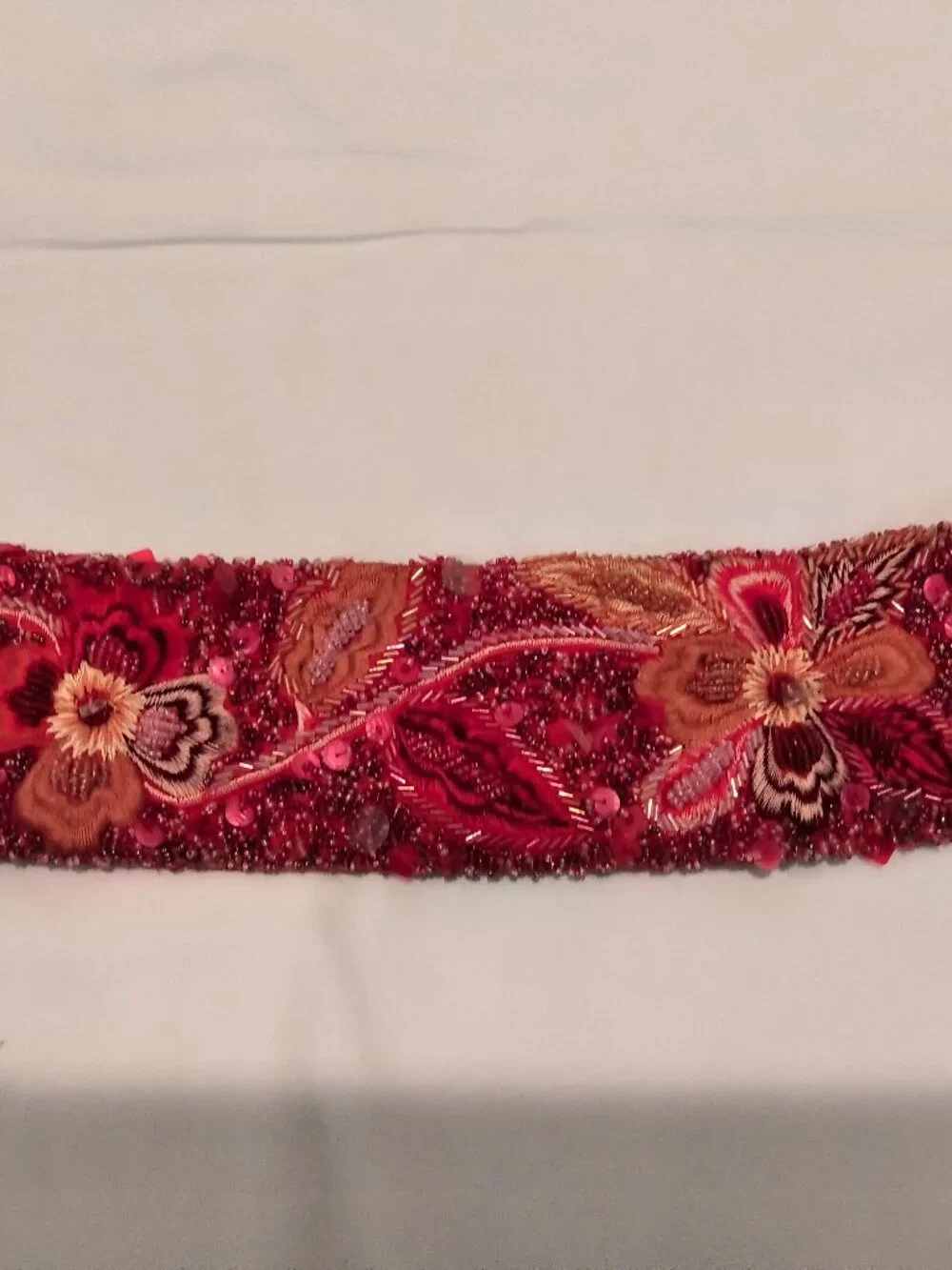 no brand red sequin